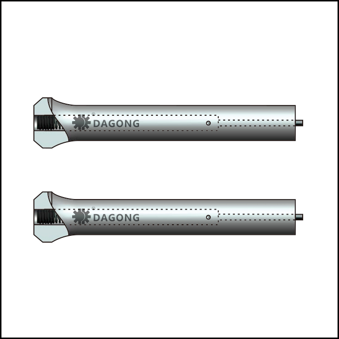 Piercing ejector punches with bolttle neck
