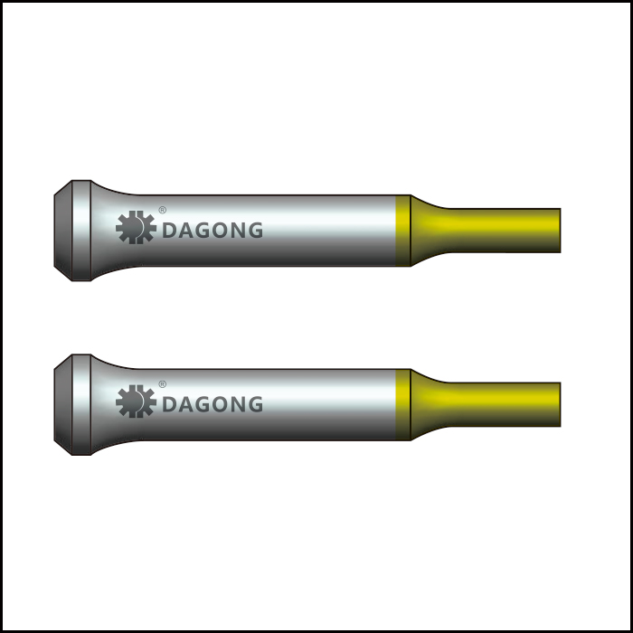 Sureface coating piercing punch with bolttle neck