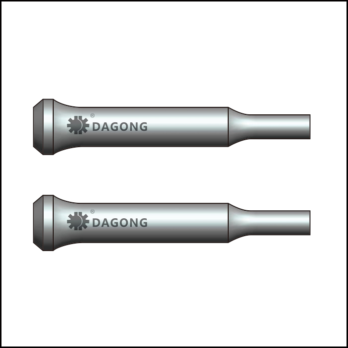 Piercing punch with bolttle neck