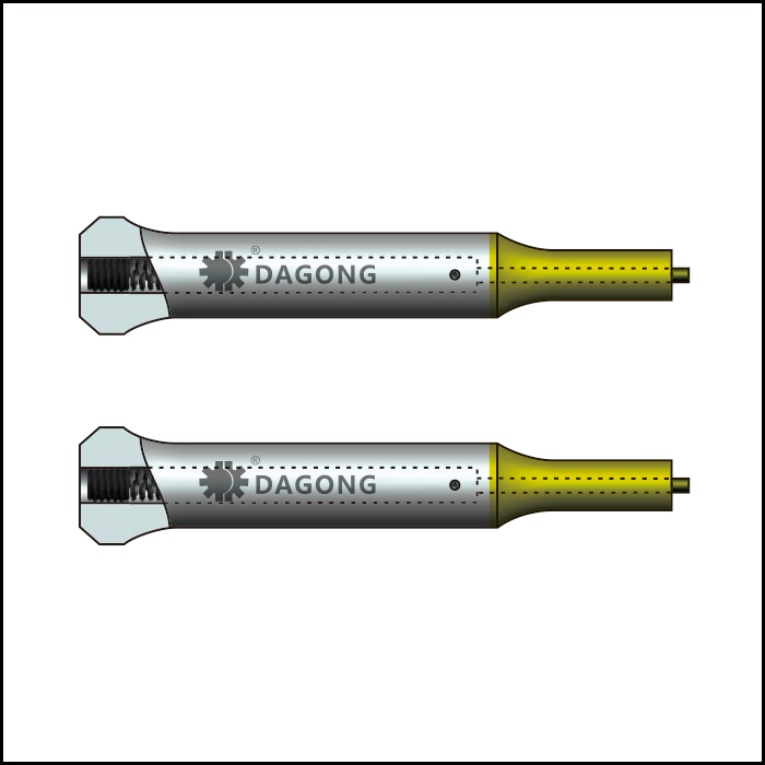 Sureface coating piercing ejector punches with bolttle neck